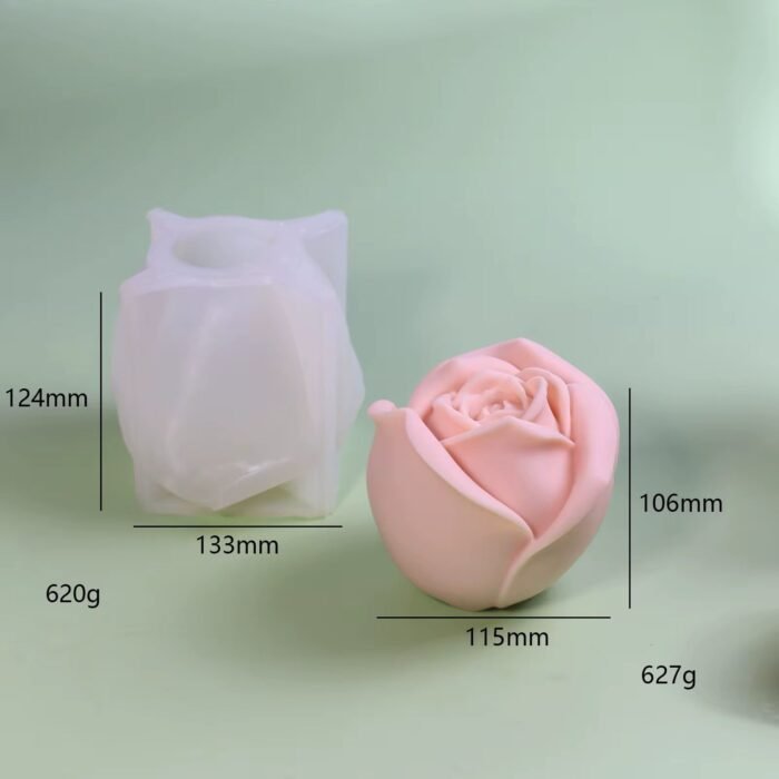 ⁦قالب سليكون الوردة الجورية - الضخمة⁩ - الصورة ⁦4⁩