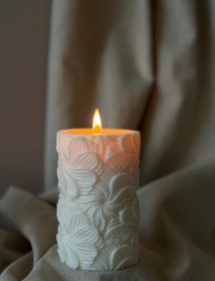 ⁦قالب سليكون منقوش ورد⁩ - الصورة ⁦2⁩