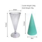 ⁦قالب أكريلك شكل مخروطي⁩ - الصورة ⁦4⁩