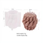 ⁦قالب سليكون كرة مجدولة - وسط⁩ - الصورة ⁦2⁩