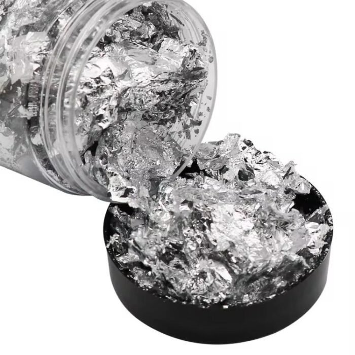 ⁦ورق ذهب لون سلفر - 10 غرام⁩ - الصورة ⁦2⁩