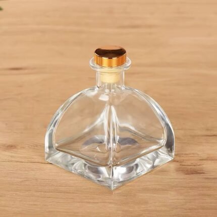 علب معطر اعواد مربع 150 مل - مع غطاء ضغط ذهبي