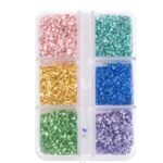 مجموعة احجار الكرستال غير المنتظمة 6 الوان - تصنيف 1