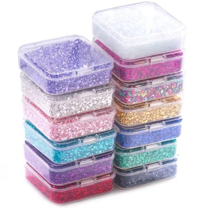 ⁦صندوق احجار الكرستال لون ازرق - 80 غرام⁩ - الصورة ⁦2⁩