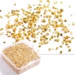 صندوق احجار الكرستال لون ذهبي - 80 غرام