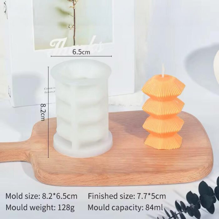 ⁦قالب سليكون عمود مضلع⁩ - الصورة ⁦2⁩