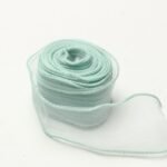 شريط هدايا شفاف اخضر تركوازي - عرض 4 سم