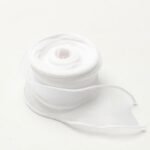 شريط هدايا شفاف ابيض - عرض 4 سم