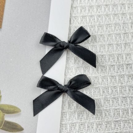 ببيونة ستان لون اسود - عرض ١ سم - 50 ببيونة