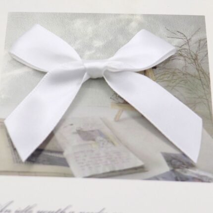 ببيونة ستان لون ابيض- عرض ٢ سم - 50 ببيونة