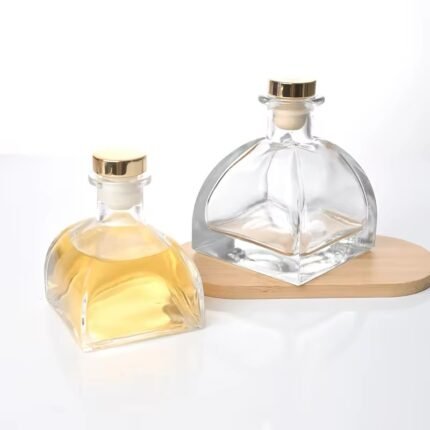 علب معطر اعواد مربع 100 مل - مع غطاء ضغط ذهبي
