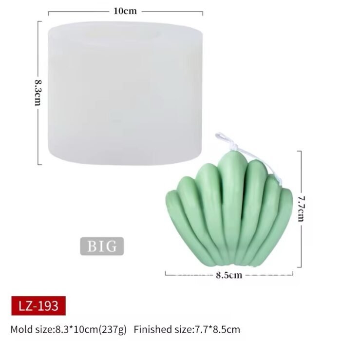 ⁦قالب سليكون صدفة البحر - وسط⁩ - الصورة ⁦2⁩