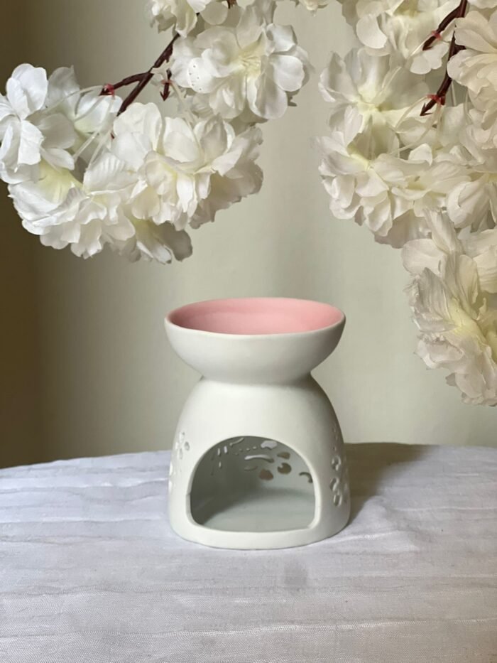 ⁦مبخرة سيراميك - زهري⁩ - الصورة ⁦2⁩