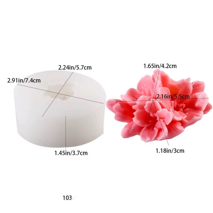 ⁦قالب الوردة الثلاثية⁩ - الصورة ⁦2⁩