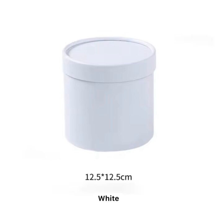 ⁦صندوق هدايا دائري - لون ابيض⁩ - الصورة ⁦2⁩