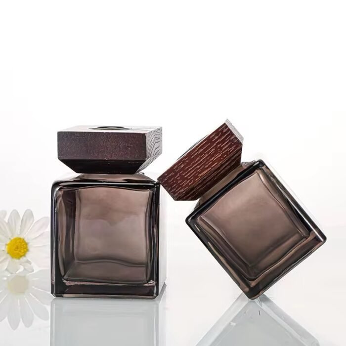 ⁦زجاجة معطر اعواد مربع عنبري - 500 مل⁩ - الصورة ⁦2⁩