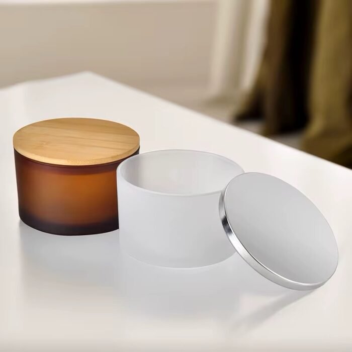 ⁦وعاء دائري كبير- عنبري -600 مل⁩ - الصورة ⁦3⁩