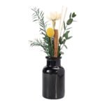 ⁦زجاجة معطر أعواد دائرية لون اسود مع غطاء زجاج - 500 مل⁩ - الصورة ⁦4⁩