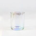 ⁦كاسة زجاج شفاف لامع 320 مل - غطاء ذهبي⁩ - الصورة ⁦3⁩