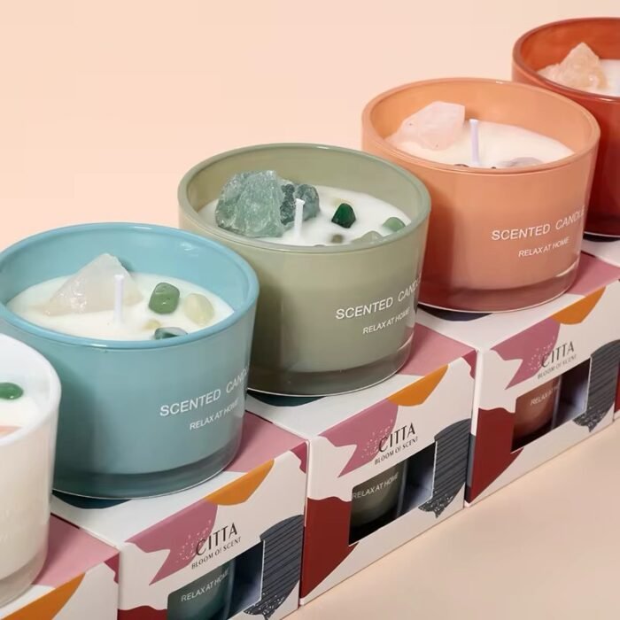 ⁦كاسة دائري زيتي - غطاء خشب -140 مل⁩ - الصورة ⁦3⁩