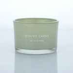 كاسة دائري زيتي - غطاء خشب -140 مل