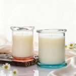 كاسة زجاج شفاف مع غطاء زجاجي -370 مل