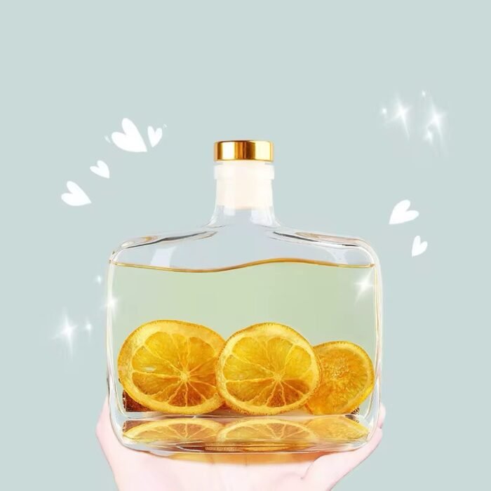 ⁦علب معطر اعواد مستطيل مائل بغطاء ذهبي - 100 مل⁩ - الصورة ⁦2⁩