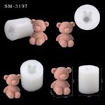 ⁦قالب سليكون دب صغير⁩ - الصورة ⁦3⁩