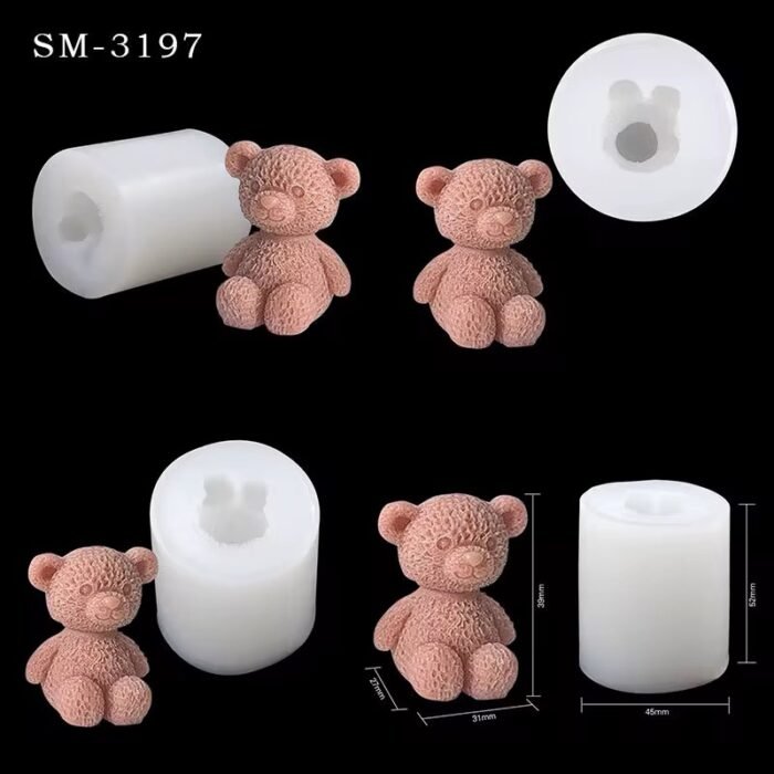 ⁦قالب سليكون دب صغير⁩ - الصورة ⁦3⁩