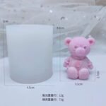 ⁦قالب سليكون دب مع قلب⁩ - الصورة ⁦2⁩