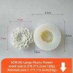 ⁦قالب سليكون وردة -شكل 12⁩ - الصورة ⁦3⁩