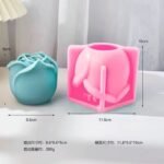 ⁦قالب سليكون الوردة الجورية - وسط⁩ - الصورة ⁦2⁩