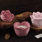 ⁦قالب سليكون وعاء شكل وردة جورية مع غطاء⁩ - الصورة ⁦2⁩