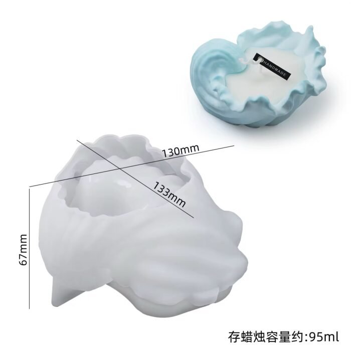 ⁦قالب سليكون صدفة مموجة⁩ - الصورة ⁦3⁩