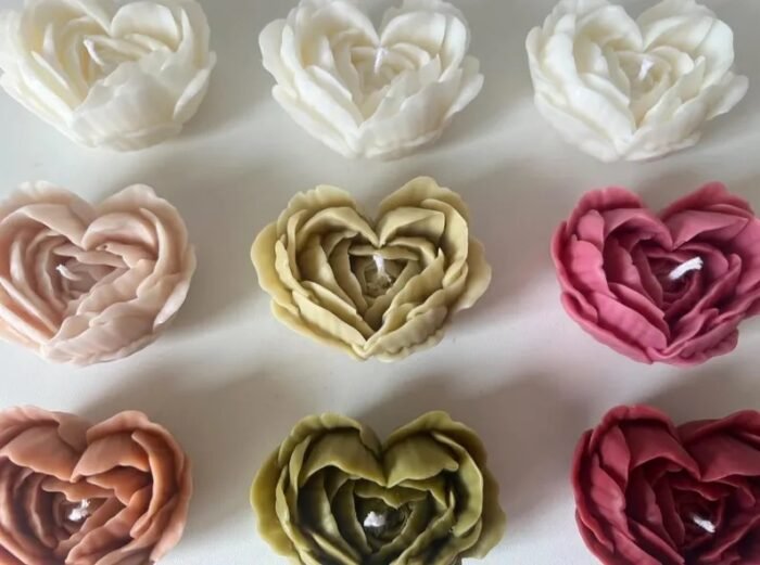 ⁦قالب سيليكون طفل نائم داخل الوردة⁩ - الصورة ⁦5⁩