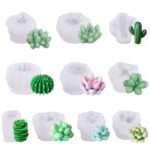 مجموعة قوالب الصبار والزهور - 10 قطع