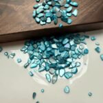 احجار تزين صغيرة-تركوازي- 100 غرام