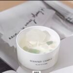 كاسة دائري ابيض - غطاء خشب -140 مل