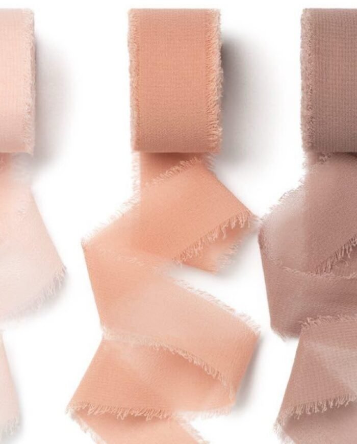 ⁦شريط هدايا انيق - وردي خوخي⁩ - الصورة ⁦2⁩