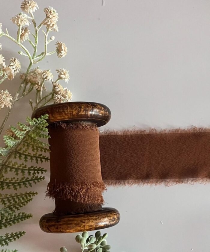 ⁦شريط هدايا انيق - بني⁩ - الصورة ⁦3⁩