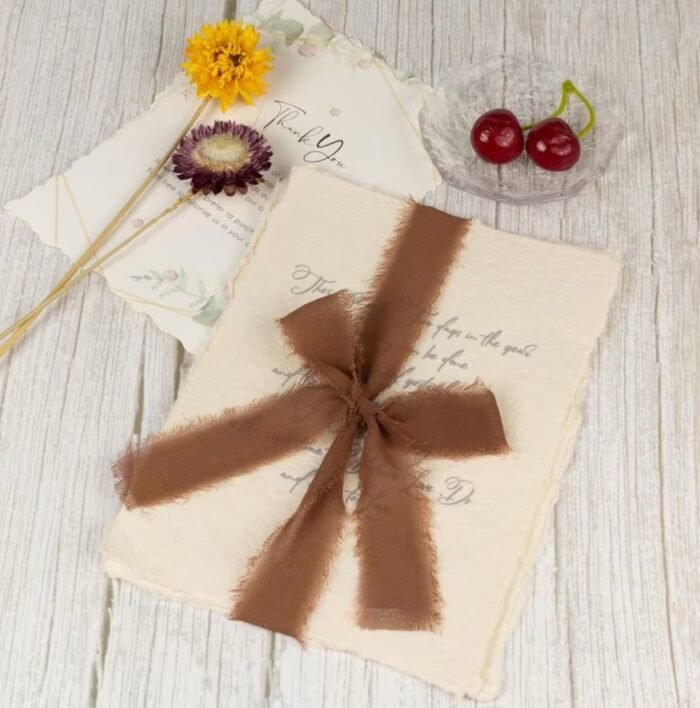 ⁦شريط هدايا انيق - بني⁩ - الصورة ⁦2⁩