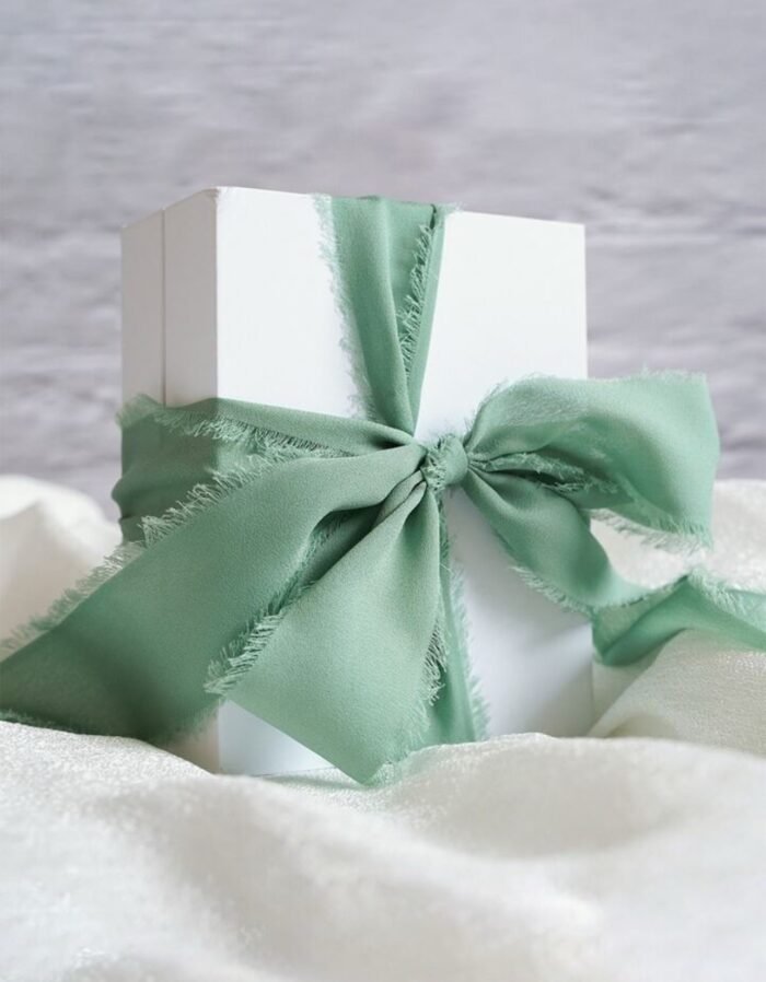 ⁦شريط هدايا انيق - اخضر باستيل⁩ - الصورة ⁦2⁩