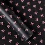 ورق زبدة انيق 22 قطعة - اسود مع ببيونات