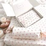 ورق زبدة انيق 22 قطعة - ابيض مع ببيونات