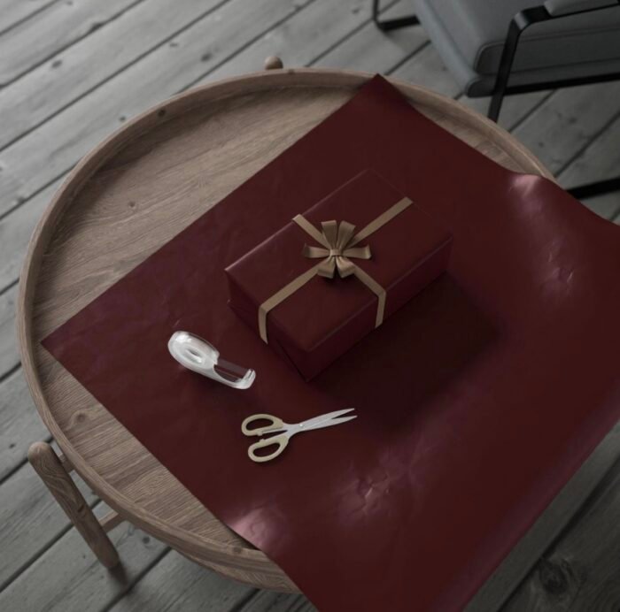 ⁦ورق زبدة للتغليف 22 قطعة - برغندي⁩ - الصورة ⁦4⁩