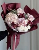 ⁦ورق زبدة للتغليف 22 قطعة - برغندي⁩ - الصورة ⁦2⁩