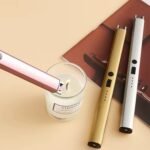 ⁦ولعة إلكترونية فاخرة- لون ذهبي⁩ - الصورة ⁦2⁩