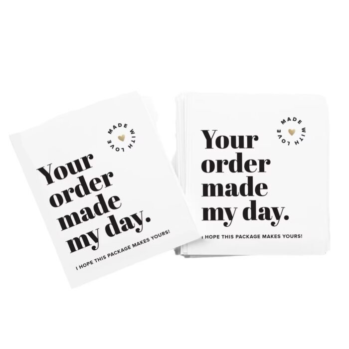 ⁦بطاقة Your order made my day - عدد 50 بطاقة⁩ - الصورة ⁦6⁩