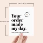 بطاقة Your order made my day - عدد 50 بطاقة