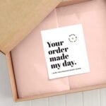 ⁦بطاقة Your order made my day - عدد 50 بطاقة⁩ - الصورة ⁦3⁩